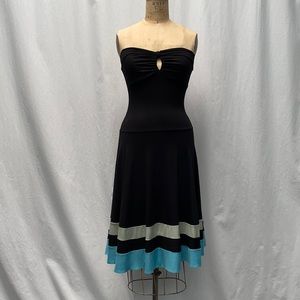 Super cute strapless summer dress cotton/ stretch